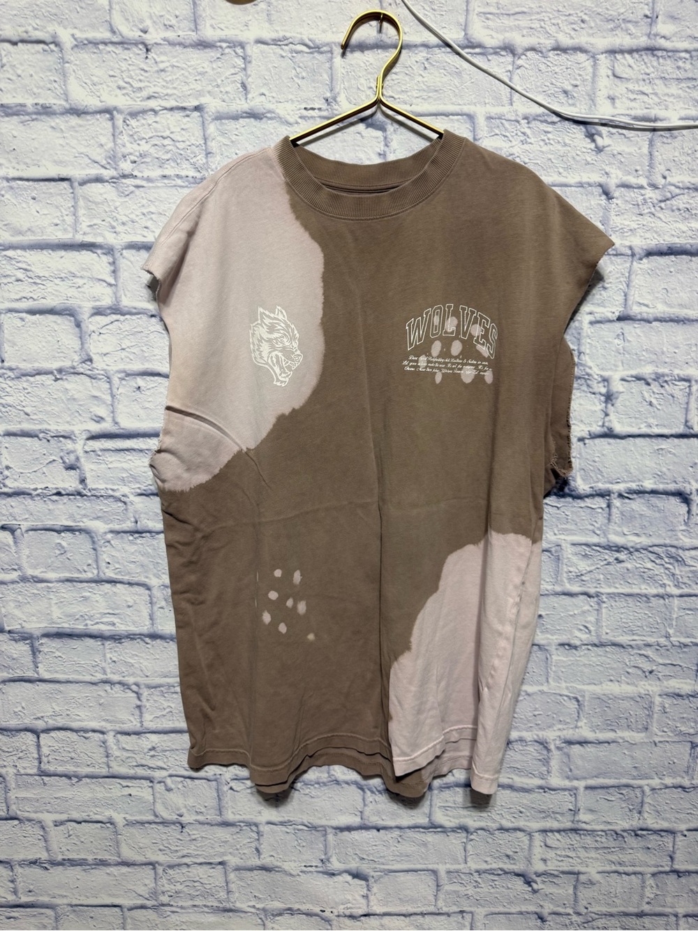 Darc sport  wolves oversized t shirt with flaws XL - Picture 2 of 9
